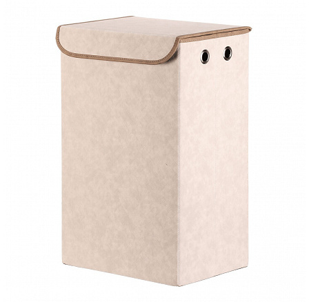 Koš pádelní - látkový s víkem, krémová barva Koš pádelní - látkový s víkem, krémová barva