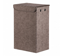 Koš pádelní - látkový s víkem, šedá barva