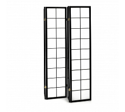 Paraván, masiv, černá, EF-E804 BK