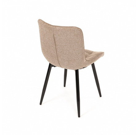 Jídelní židle, hnědá, látka, HC-462 CRM2