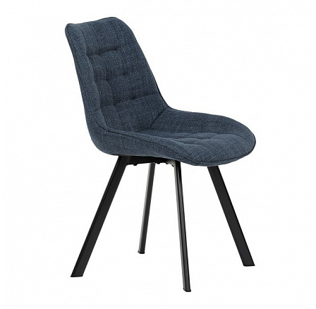 Jídelní židle, modrá, látka, HC-465 BLUE2