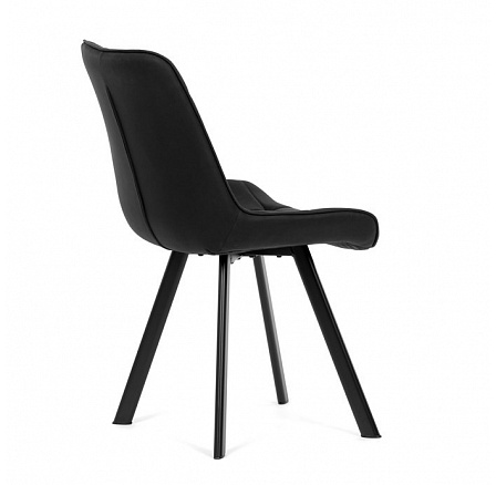 Jídelní židle, černá, látka vintage, HC-V3066 BK3