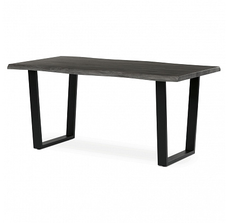 Jídelní stůl 160x90cm, mdf, šedý dub, HT-F4216 GREY