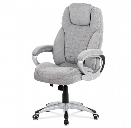 Kancelářské křeslo, houpací mechanismus, stříbrná, KA-G196 SIL2