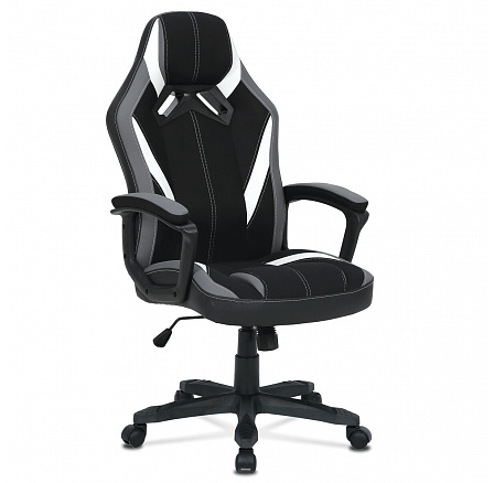 Herní křeslo, houpací mechanismus, černá látka, KA-Y326 GREY Herní křeslo, houpací mechanismus, černá látka, KA-Y326 GREY