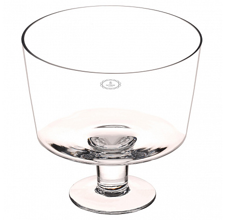 Váza skleněná - tvar číše, čirá