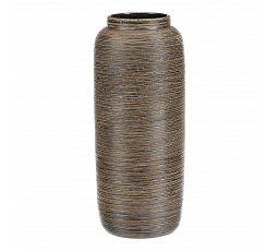 Váza keramická - zaoblená, 40 cm, hnědá
