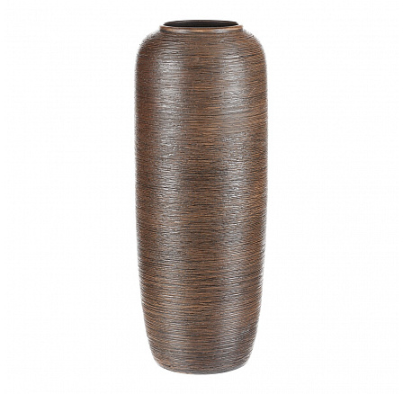 Váza keramická - vysoká 50 cm, hnědá