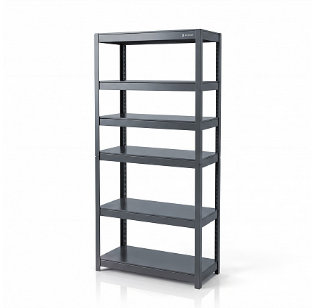 Široký kovový regál antracitový: JOHNNY, 1800 x 800 x 420 mm