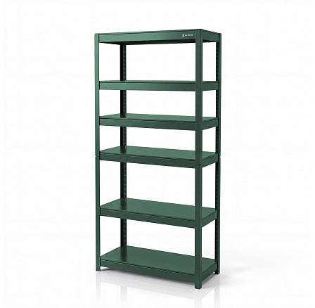 Široký kovový regál zelený: JOHNNY, 1800 x 800 x 420 mm