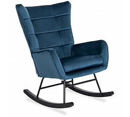 Houpací křeslo JACKSON Modrý Sametový