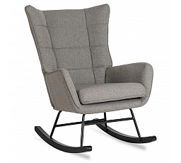 Houpací křeslo JACKSON Šedá Tkanina