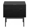 Noční stolek SEAN, Černá/Masiv černá