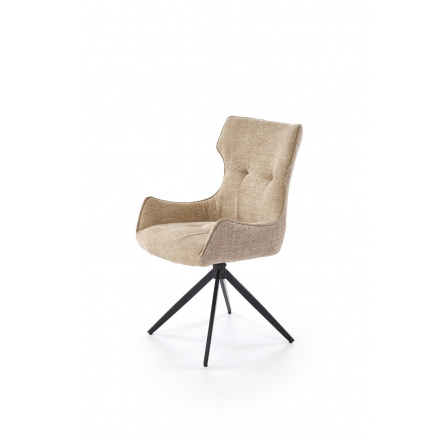 Jídelní otočná židle K573, Béžová/Černá Jídelní otočná židle K573, Béžová/Černá