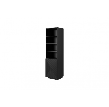 Regál Asha , černý mat