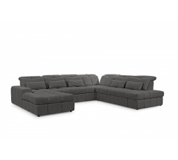 Rohová sedačka Magnelio U II s elektricky vysouvacím sedákem / funkce spaní / Catch Me 25 / pravá strana