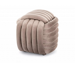 Taburet BRUNI, VELVET tmavá béžová 251