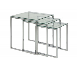 Sada stolků Katrine chrom