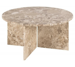 Kulatý konferenční stolek Vega béžový