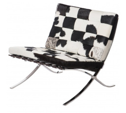 Křeslo BA1 přírodní kůže pony