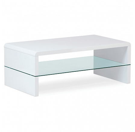 Konferenční stolek 110x60x40cm, mdf, bílá, AHG-402 WT