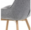 Jídelní židle, šedá, látka, CT-394 GREY2