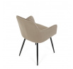 Jídelní židle, béžová, sametová látka, DCH-215 CAP4