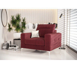 Křeslo čalouněné MALIBU 104 cm - vínová