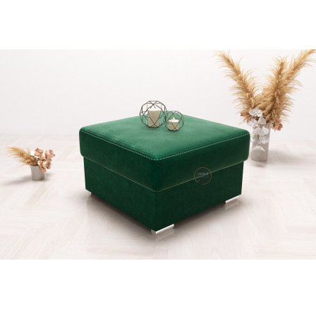 Taburet s uložným prostorem 70×70 - zelená Taburet s uložným prostorem 70×70 - zelená