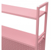 Kovový nástavec na stůl WENDY, 1150 x 980 x 220 mm, růžový