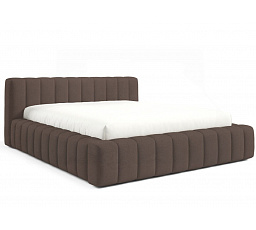 Postel GINO s roštem v dřevěném rámu, 120x200, Velluto 06