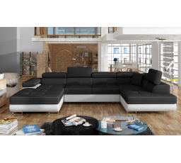 Sedací souprava ve tvaru U RODRIGO, pravá Sawana 14/Soft 17