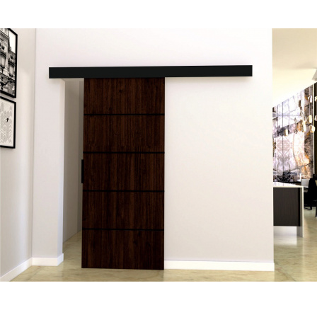 Posuvné dveře STANDART MIX - K70, Wenge/Černá