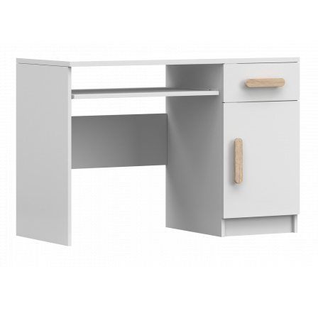 Psací stůl SMYK I - 08, Bílá Mat/Sonoma