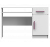 Psací stůl SMYK I - 08, Bílá Mat/Vřes