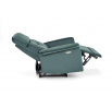 Polohovací křeslo SEMIR s USB, Tmavě zelená