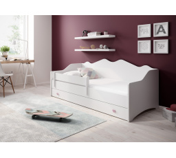 Postel s matrací EMKA Pink, White 160x80 White