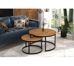 Konferenční stolek 2v1 OKIN Černý+Artisan