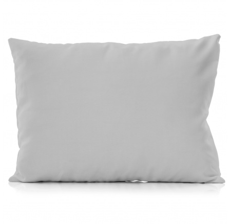Bavlněný povlak na relaxační polštář světle šedý 50x145
