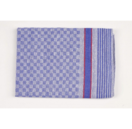 Pracovní ručník 50x100cm modrá kostka