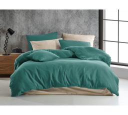 Mušelínový povlak na polštář 40x40 cm petrolový