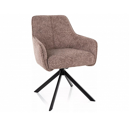 ŽIDLE NOTTI LEO ČERNÝ RÁM /TMAVÁ BÉŽOVÁ 32