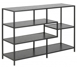 Regál Seaford V černý