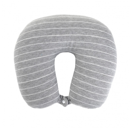 Cestovní polštář ERIN grafitový pruhovaný 30x30 cm 877327