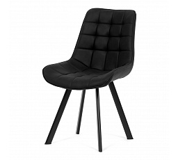 Jídelní židle, černá, látka vintage, HC-V3066 BK3