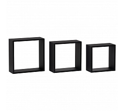 Polička, mdf, černá, P-008 BK