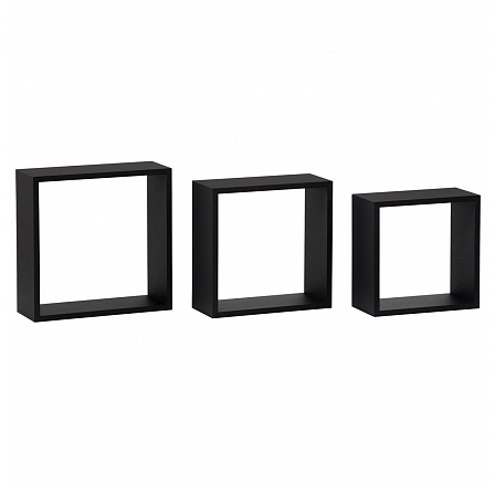 Polička, mdf, černá, P-008 BK