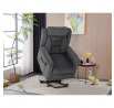 Polohovací křeslo, elektrické kabelové ovládání, šedá, látka, TV-7072 GREY2