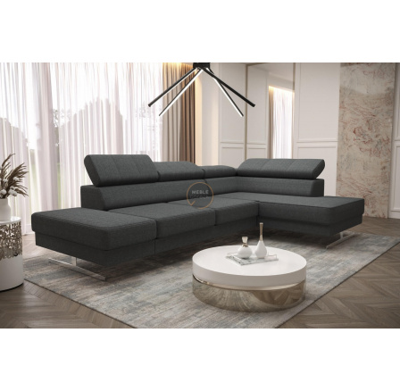 Rohová sedací souprava EMPORIO MINI 300x180 - šedá , pravá