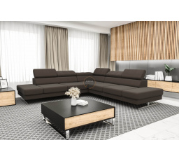 Rohová sedací souprava EMPORIO MAX 300 x 300 - hnědá